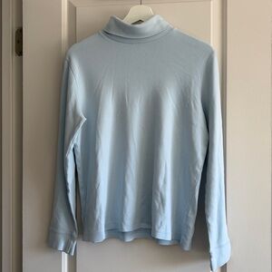 Croft and Barrow turtleneck light blue